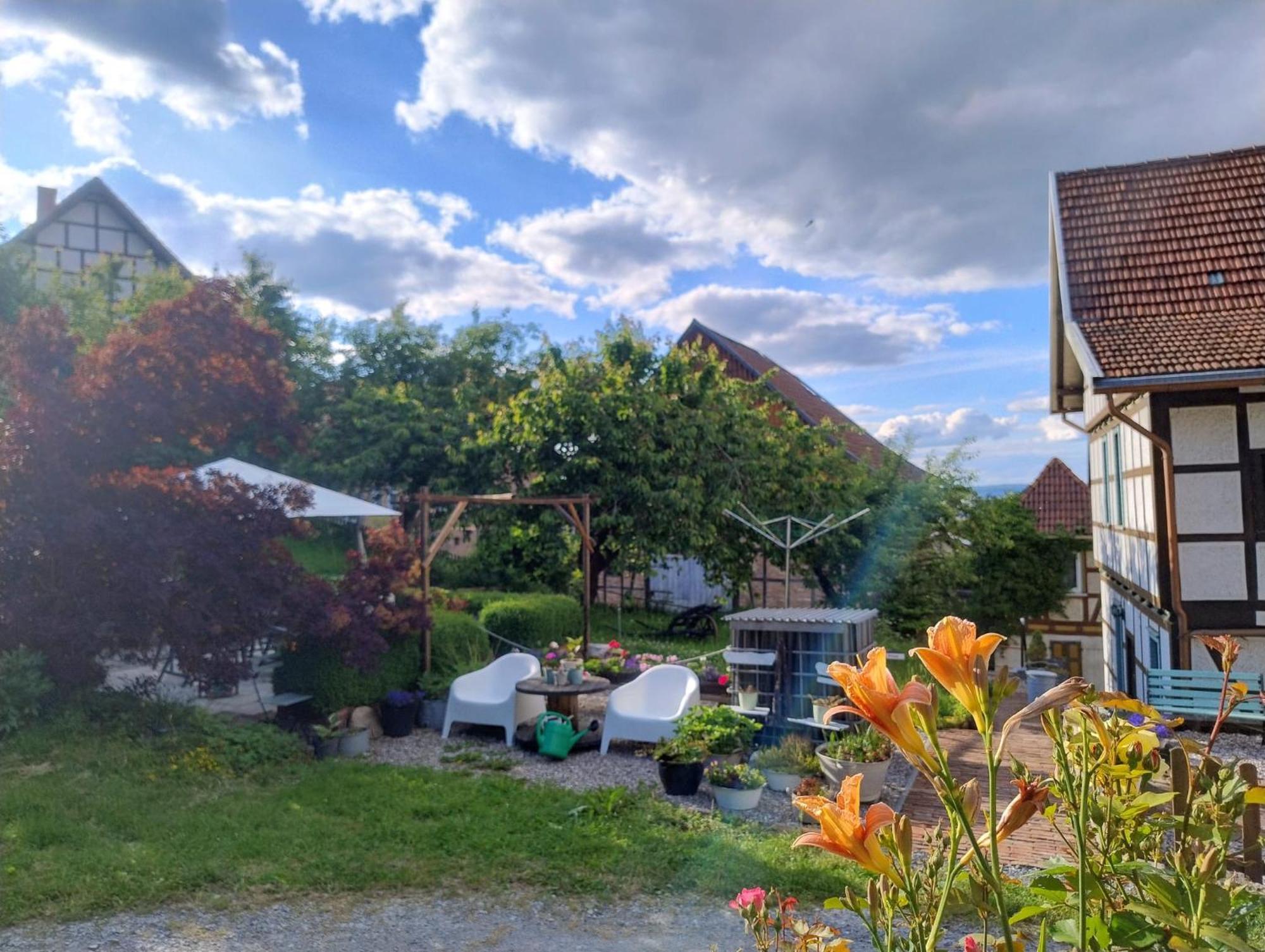 Minicamping Und B&B Apartment Hintergarten Niederorschel Extérieur photo